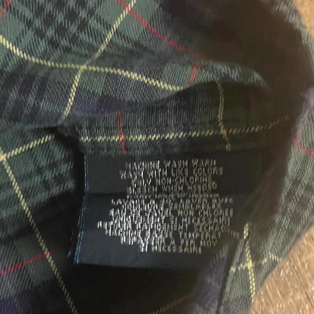 Ralph Lauren boys long sleeve plaid button up shirt size XL 20 with Red logo